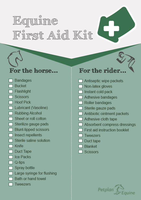 Equine First Aid Kit Checklist