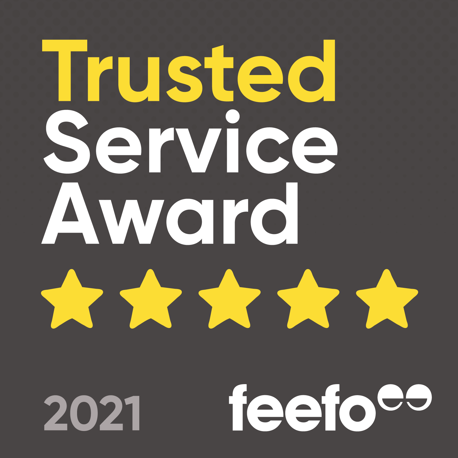 Feefo Trusted Service Award 2021